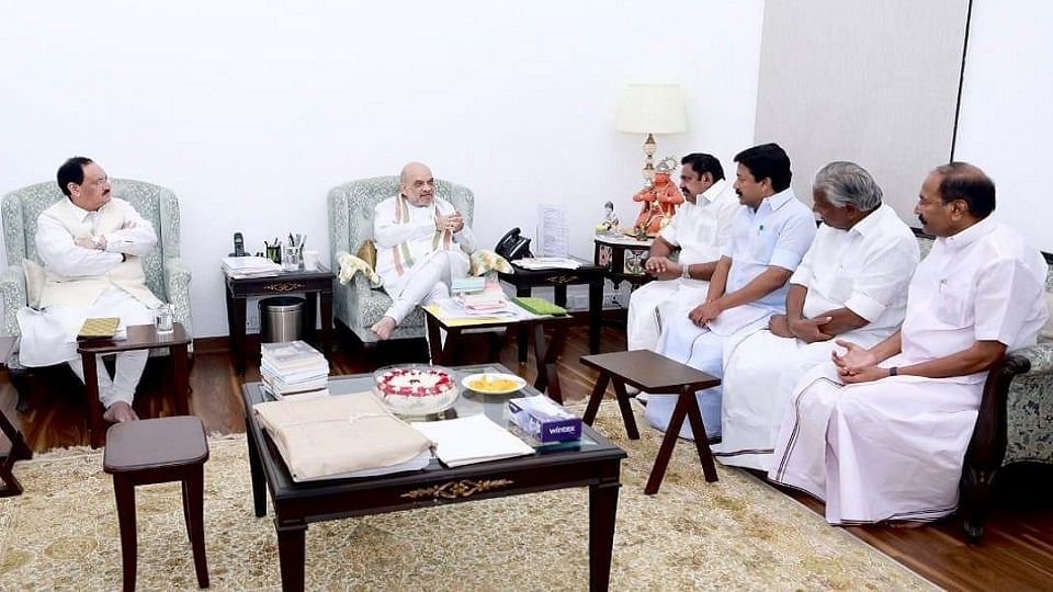 गृहमंत्री अमित शाह और जेपी नड्डा से मिले एआईएडीएमके महासचिव पलानीस्वामी