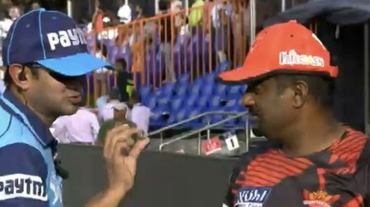 SRH vs LSG IPL 2023 Controversy over no-ball in Hyderabad Someone from stands threw something on LSG Dugout