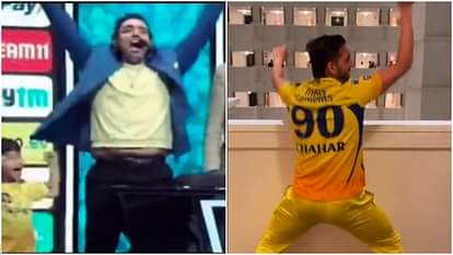 IPL 2023: CSK की जीत पर बेटे को गोदी से उतार उछल पड़े उथप्पा, शास्त्री ने ऐसे किया रिएक्ट, यहां देखें वीडियो IPL 2023: Robin Uthappa and his son reaction on CSK victory, Ravi Shastri reaction, Deepak Chahar Dance, video