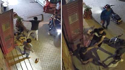 वीडियो: गाजियाबाद में घर के बाहर खड़े युवक को बाइक सवार दबंगों ने बुरी तरह पीटा, ईंट और बेसबॉल से किए वार Attackers brutally beat a young man standing outside house In Loni Ghaziabad