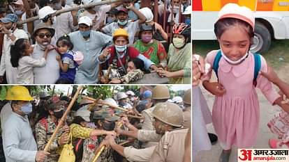 राधा स्वामी सत्संगियों का बवाल: मासूमों को ढाल बनाकर पथराव... महिलाओं को भी किया आगे, डर से फफक पड़ी बच्ची Satsangis Attack on Police in Agra Innocent people were used as shields and pelted with stones