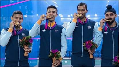 Squash: 2-1 से पिछड़ने के बाद अभय की जबरदस्त वापसी, भारत को 9 साल बाद बनाया एशियाड चैंपियन, पाकिस्तान को हराया Asian Games 2023: Abhay Singh comeback seal Indian Mens Squash Team Gold Medal after 9 years, defeats Pakistan