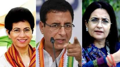 कांग्रेस में नहीं थम रही गुटबाजी: जनरल हाउस बैठक से SRK गुट का किनारा, जनसंदेश यात्रा की तैयारी में झोंकी ताकत Selja-Surjewala and Kiran Choudhry did not attend General House meeting of Haryana Congress