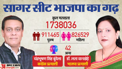 LS Election: 1996 से सागर सीट पर खिल रहा कमल, इस बार BJP ने उतारी महिला उम्मीदवार; जातीय समीकरण बिगाड़ेगा खेल?