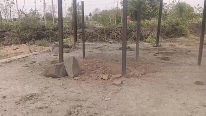 Antisocial elements vandalized goddess statues