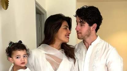 प्रियंका चोपड़ा की बेटी मालती मैरी ने अपने दोस्तों संग मनाया दिवाली का जश्न, पीले लहंगे में दिखीं क्यूट priyanka chopra nick jonas daughter malti marie diwali celebration with friends look cute in yellow lehenga