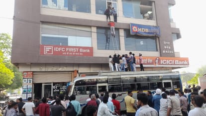 Arson in commercial complex at Maharana Pratap Bus Stand