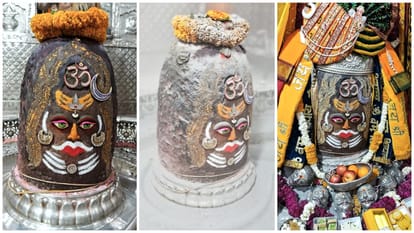 Ujjain Mahakaleshwar Mandir Baba Mahakal dressed in the form of Jatadhaari in Bhasmarti