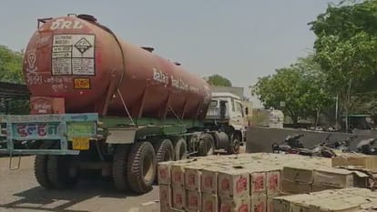 Alcohol was being smuggled under the guise of a tanker
