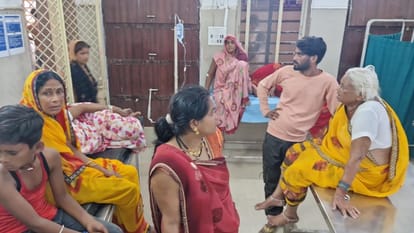 Bees attacked during Bhandara in the temple in Damoh