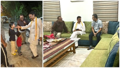 Bhopal News: Deputy CM Rajendra Shukla reached his PRO's house spent time with children