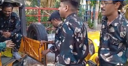 Indore: In Indore, Municipal Corporation employees were dressed like army.