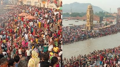 Buddha Purnima 2024: स्नान के लिए हरिद्वार गंगा घाटों पर उमड़ी श्रद्वालुओं की भीड़, भारी वाहनों पर रोक Buddha Purnima 2024 Buddha Purnima Snan today huge crowd of devotees gathered at Haridwar Ganga Ghat