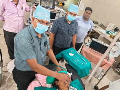 Tikamgarh District Hospital Telescopic Surgery To Remove Coin From Neck Of 8-year-old