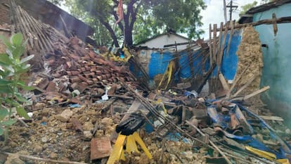 Katni: After the death of the woman's son in the rain, the house also collapsed