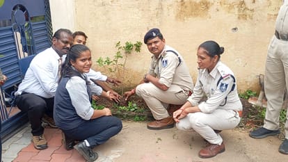 Children of St. Joseph School visited the police station In umaria