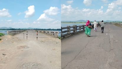 Katni Villagers protest against Koteshwar Mahanadi bridge which has been closed for two years