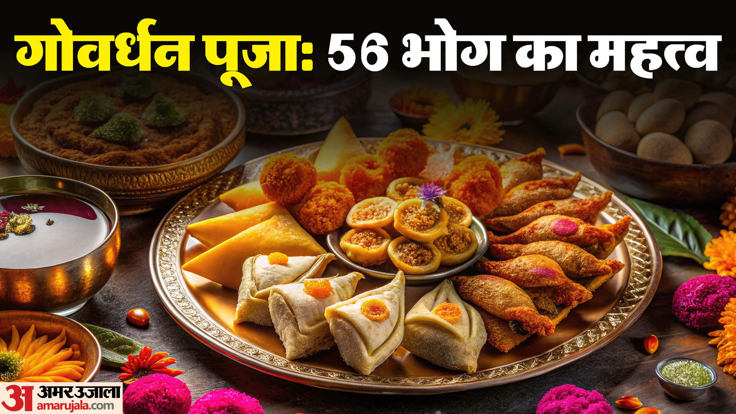 Govardhan Puja 2025: गोवर्धन पूजा पर कैसे करें श्रीकृष्ण को प्रसन्न? जानें 56 भोग और पूजन विधि Govardhan Puja 2025 Puja Vidhi Know How to Please Lord Krishna and Offer 56 Bhog Pujan Mantra Vidhi