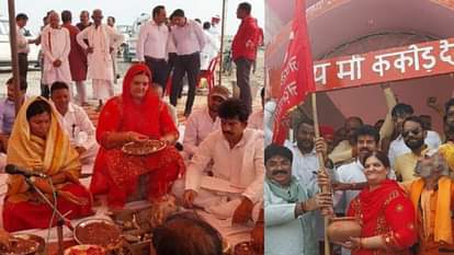Budaun News: ककोड़ वन देवी मंदिर से पहुंची झंडी, गंगा पूजन के साथ मेला शुरू Kakoda Mela started on the banks of Ganga in Badaun Kadar Chowk