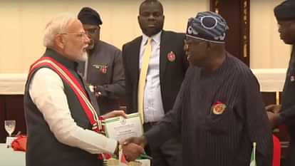 Nigeria conferred second highest national award grand commander of the order of niger to PM Narendra Modi