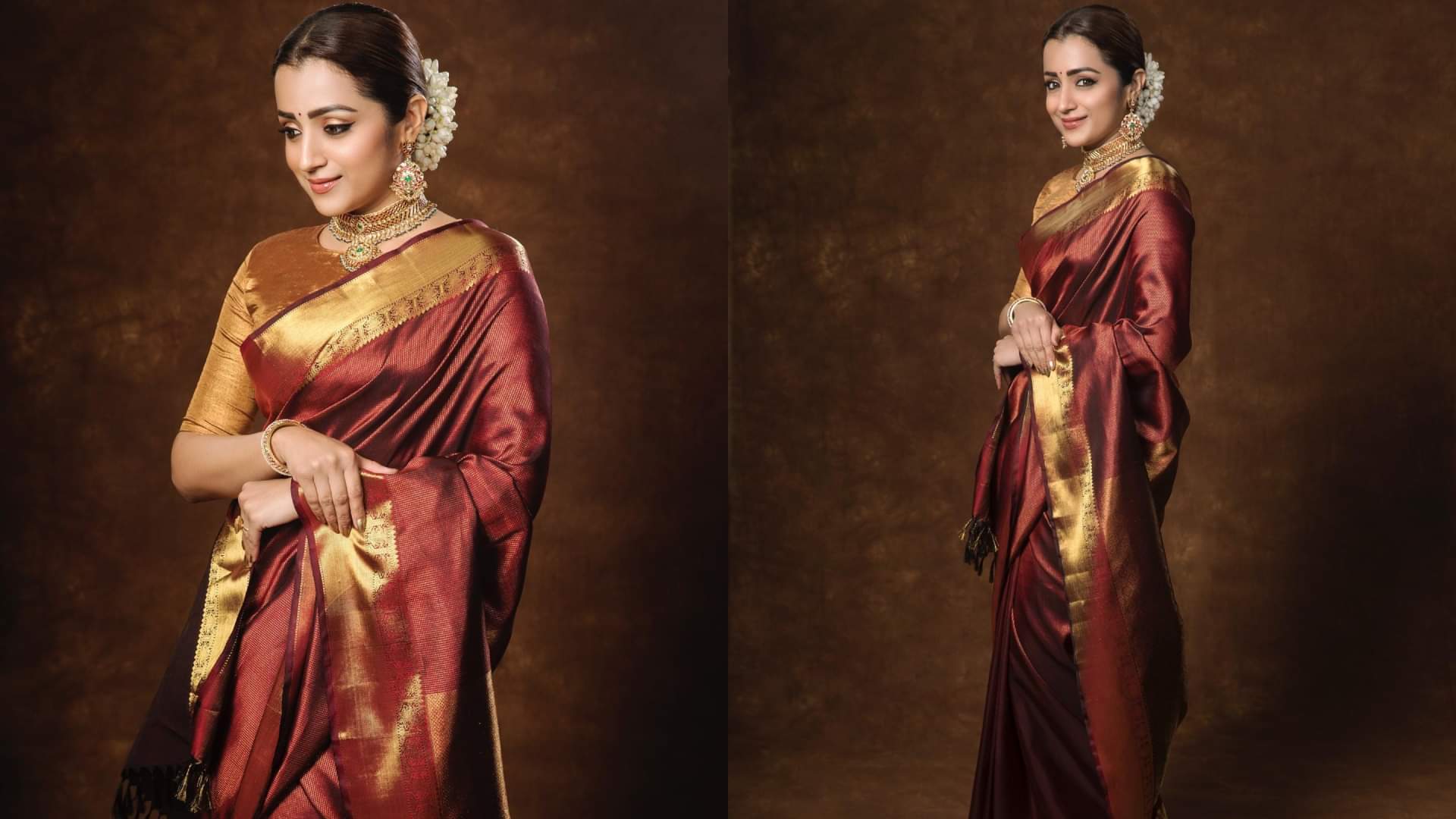 Tulsi Vivah Saree Look: तुलसी पूजा के मौके पर पहनें ऐसी साड़ियां, लुक दिखेगा सादगीभरा trendy saree collection for Tulsi Vivah 2025 at home