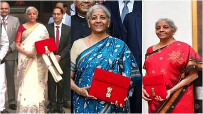 Budget: मिथिला पेंटिंग वाली साड़ी में दिखीं निर्मला सीतारमण, पद्म पुरस्कार से सम्मानित दुलारी देवी ने की भेंट Nirmala Sitharaman seen in cream colored saree and shawl, know how the Finance Minister's style was every year