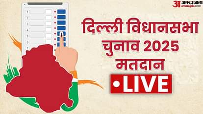 Delhi Election 2025 Voting Live Delhi Vidhan Sabha Chunav Voting Percentage 70 Assembly Seats News in Hindi