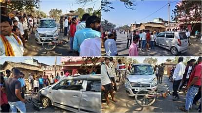 Bihar: प्रयागराज जाने की खुशी बदली मातम में, अनियंत्रित कार ने तीन को रौंदा; बेटी की मौत, बाप-बेटा गंभीर घायल Aurangabad: 3 people going to Prayagraj for Mahakumbh snan crushed by car, daughter died, father-son injured