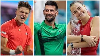 Miami Open: कोनर्स-फेडरर के क्लब में जगह बनाने से चूके जोकोविच, 19 साल के मेन्सिक ने जीता मियामी ओपन का खिताब Tennis: Jakub Mensik Beats Novak Djokovic To Win Miami Open, Aryna Sabalenka wins in Womens singles
