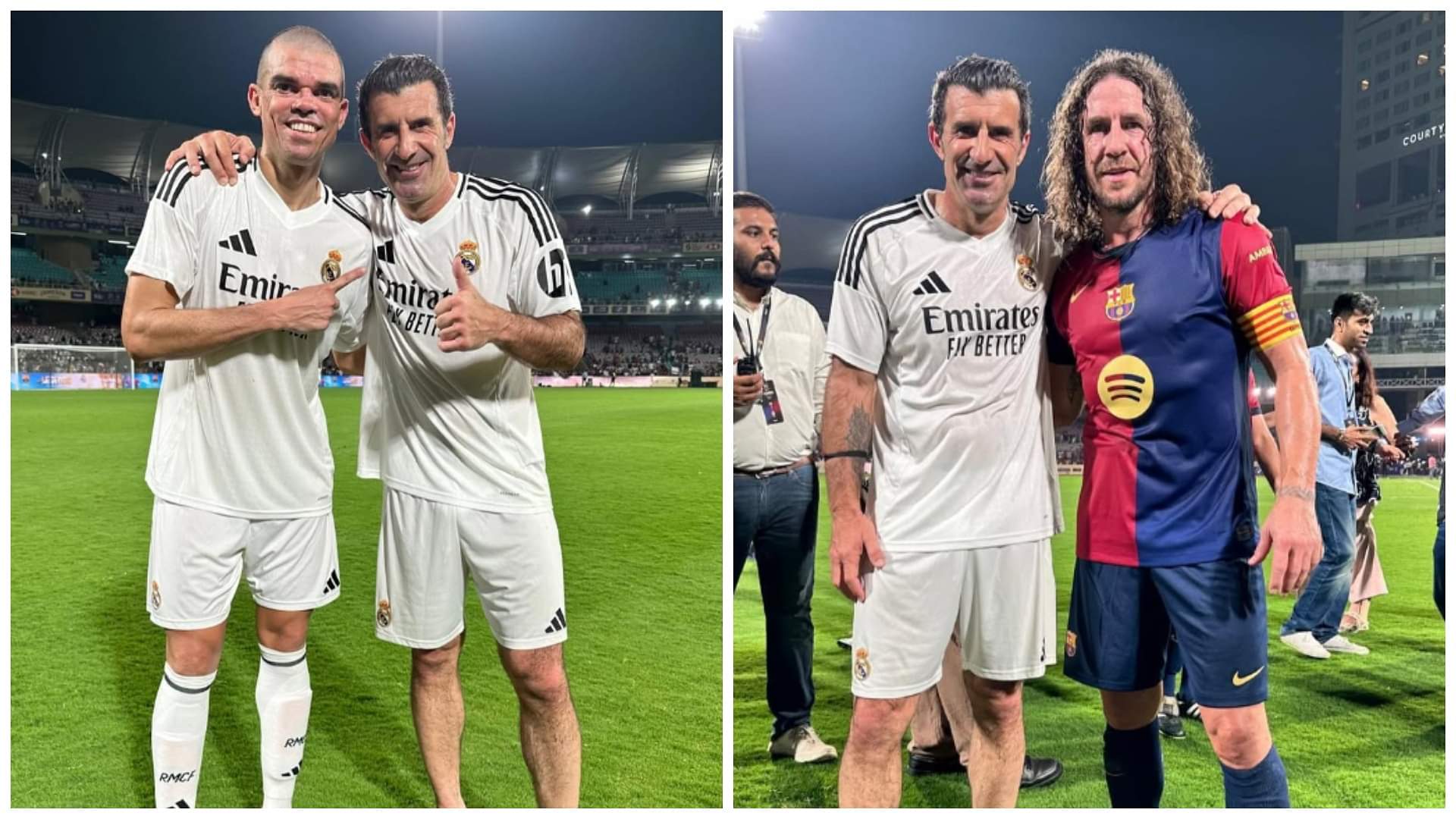 Football: नवी मुंबई में दिग्गजों की टक्कर, रियल मैड्रिड ने बार्सिलोना को हराया, मोरिएंटेस और बैरल ने दागे गोल RMA vs BAR: Real Madrid beat Barcelona 2-0 in 'Legends Faceoff', Morientes and Barel scored goals