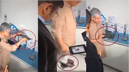 Made In India: मेड इन इंडिया टैबलेट पर खड़े हो गए अश्विनी वैष्णव, कहा- नहीं टूटेगा Ashwini Vaishnav stood on the Made in India tablet and said it will not break