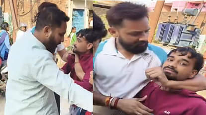 Sant Kabir Nagar News: पाकिस्तान जिंदाबाद बोलने वाले युवक को लोगों ने पीटा, वीडियो वायरल In Sant Kabir Nagar, a person who shouted the slogan 'Down with Pakistan' was beaten up.