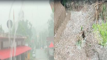 Himachal Weather: कई जिलों में बारिश के साथ ओलावृष्टि, शिमला-बिलासपुर में छाए घने बादल, दिन में हुआ अंधेरा Himachal Weather: rainfall forecast for many parts for a week, Orange alert of hailstorm and thunderstorm in s