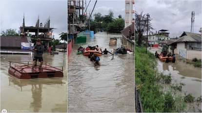 बारिश का कहर: असम में बाढ़ से 78000 लोग प्रभावित; सिक्किम में फंसे 1500 सैलानी, तीस्ता नदी का जलस्तर बढ़ा Weather Update Northeast rain havoc Assam floods over 70k people affected tourists stranded in Sikkim