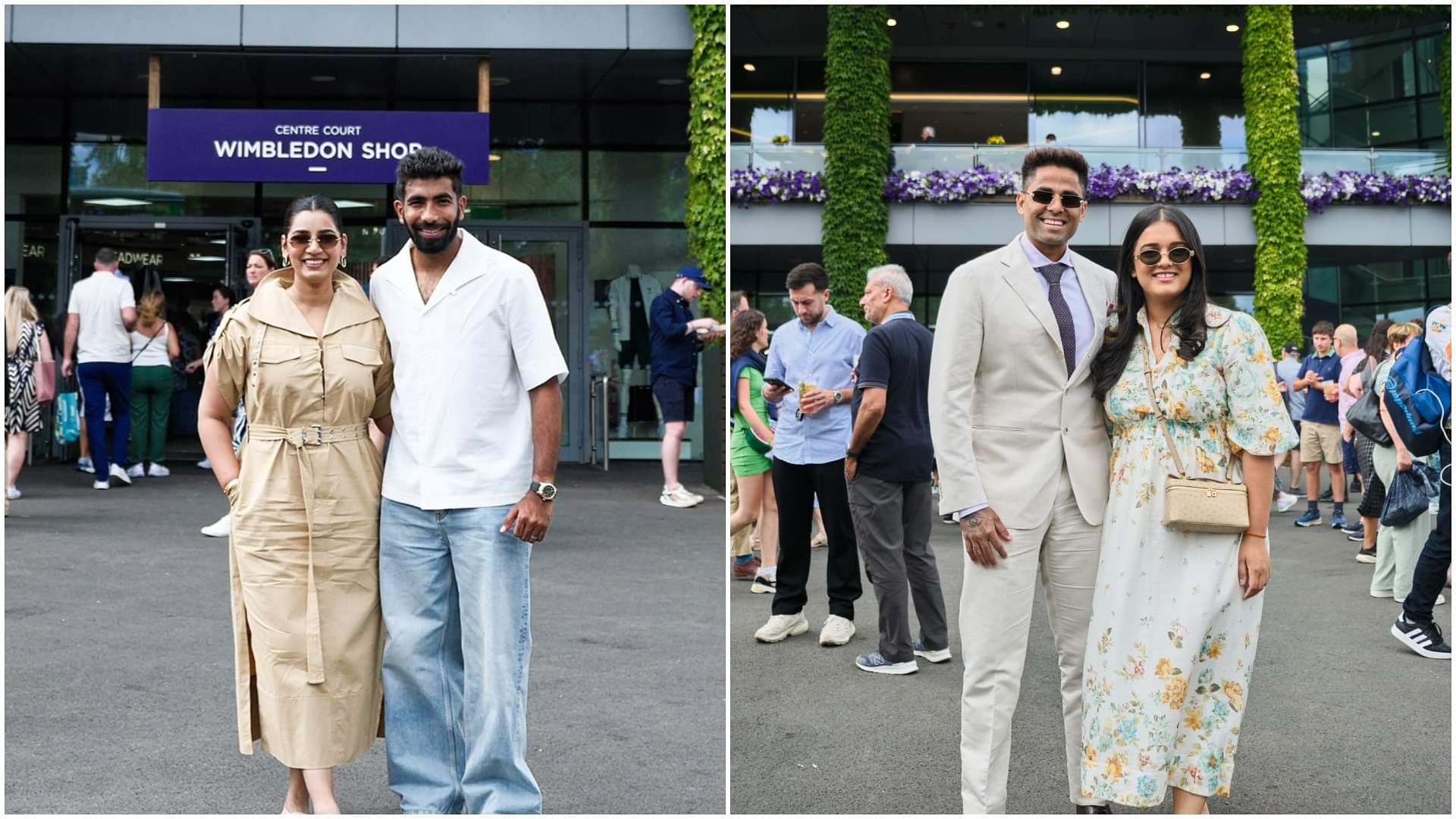 Wimbledon Photos: देविशा के साथ विंबलडन मैच देखने पहुंचे सूर्यकुमार, बुमराह-संजना ने भी लगाया ग्लैमर का तड़का Wimbledon Photos: Suryakumar arrived to watch Wimbledon with Devisha, Bumrah-Sanjana also added glamour