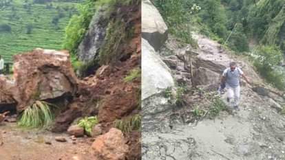 Uttarakhand: भूस्खलन से ऋषिकेश-बदरीनाथ हाईवे तीन स्थानों पर बंद, यमुनोत्री में हाईवे के दोनों ओर फंसे वाहन Uttarakhand Weather Rain badrinath Highways and roads closed due to rain vehicles stranded landslides