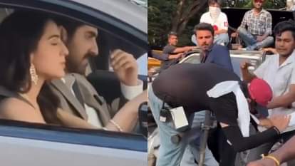 Viral Video: ‘पति पत्नी और वो 2’ की शूटिंग में हंगामा, प्रयागराज में स्टाफ के साथ मारपीट; देखें वायरल वीडियो Prayagraj Local Fight With Pati Patni Aur Woh 2 Movie Staff Video Viral