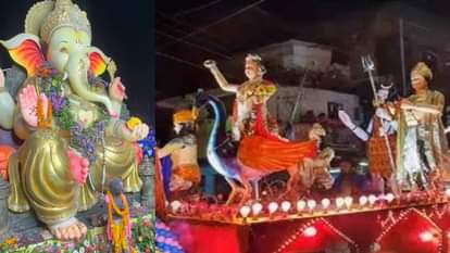 रायपुर में धूमधाम से निकली गणेश झांकी: छत्तीसगढ़ी परिधान में दिखे मोरया, सीएम साय बोले- बहुत ही गौरवशाली पल Ganesh tableau in Raipur: Morya seen in Chhattisgarhi attire, CM Sai said - very proud moment