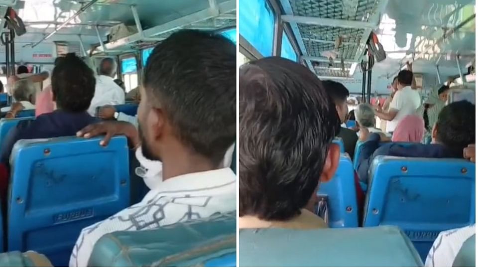 Roadways bus attacked in Jind at Haryana
