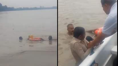 डूबते को तिनके का सहारा: कैलाश घाट पर यमुना में बहा युवक, प्लास्टिक केन के सहारे ताजमहल तक पहुंचा; ऐसे बची जान Miracle on Yamuna: Slipping Youth Survives 8 KM Ride with Plastic Can