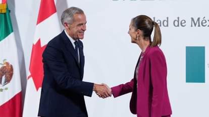 Mexico: कनाडा और मैक्सिको ने की अमेरिका की घेराबंदी, टैरिफ धमकियों के बीच संबंधों को मजबूत करने का किया एलान Leaders of Canada and Mexico vow closer economic ties in the face of Trump trade uncertainty
