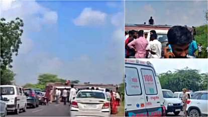 Rajasthan Accident: NH-25 पर भीषण सड़क हादसा, जोधपुर से बालोतरा आ रही बस पलटी; एक युवक की मौत, कई घायल Horrific road accident on NH-25, bus coming from Jodhpur to Balotra overturns; 1 youth killed, several injured