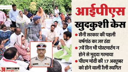 ADGP Suicide: IPS प्रकरण से सैनी सरकार की पहली वर्षगांठ का जश्न पड़ा ठंडा, बिहार चुनाव में भी पड़ सकता है असर ADGP Suicide IPS case dampens Saini government first anniversary celebration likely to impact Bihar elections