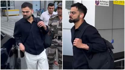 Virat Kohli-India: चार महीने बाद लंदन से भारत आए विराट कोहली, नए लुक से चौंकाया! दिल्ली एयरपोर्ट पर हुए स्पॉट Watch: Virat Kohli Returns to India in New Look Ahead of Australia Series; Fans Go Crazy at Delhi Airport