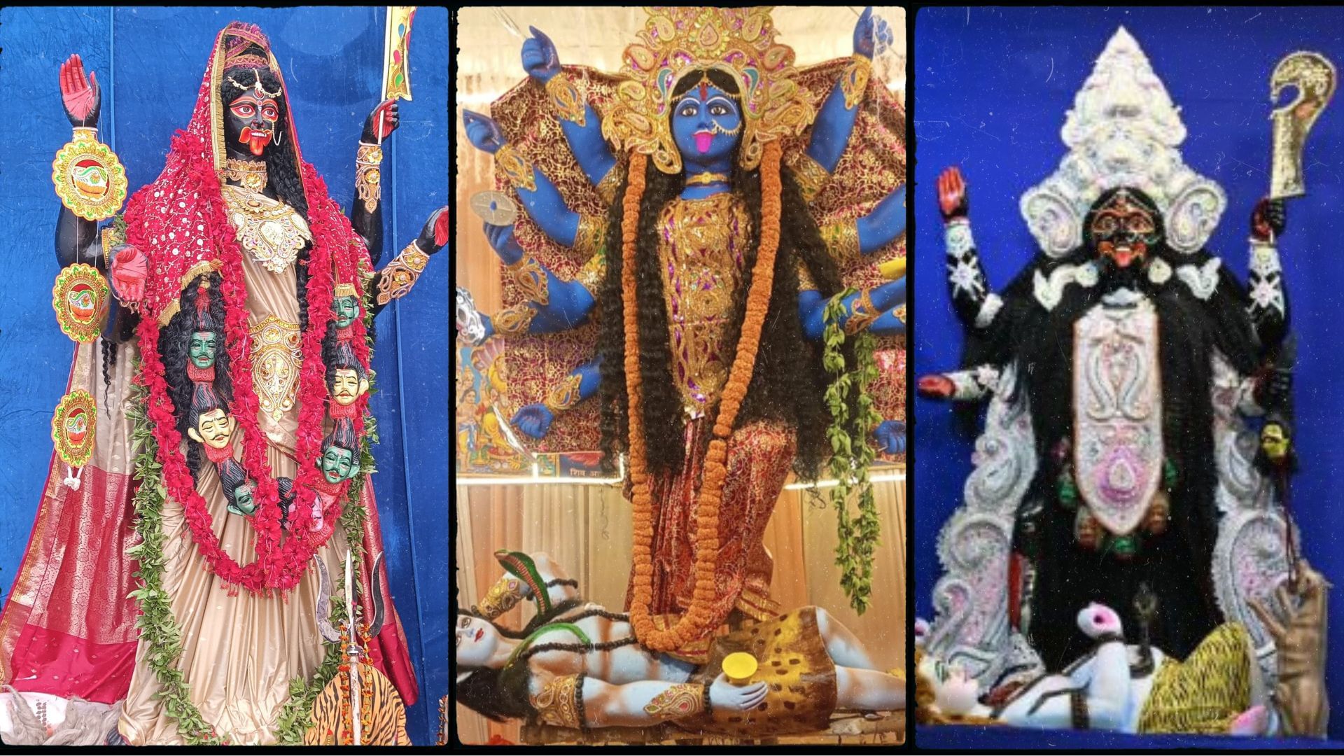 Diwali Idols of Goddess Kali arrive pandals worship begins today Goddess Kali is invoked chanting