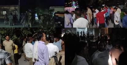 Kannauj: विशुनगढ़ में बवाल…भीड़ ने किया थाने का घेराव, प्रधान प्रतिनिधि की रिवॉल्वर छीनी, पथराव में कोतवाल घायल Kannauj Chaos in Vishungarh Mob surrounds police station police officer injured in stone pelting