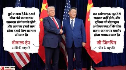 US-China: 'जिनपिंग बेहद सख्त वार्ताकार, ये अच्छी बात नहीं', चीन के राष्ट्रपति से छह साल बाद मिलकर बोले ट्रंप US President Donald Trump meet China counterpart Xi Jinping in South Korea Busan news and updates