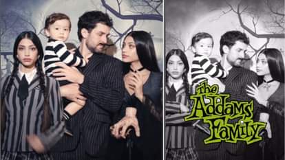हैलोवीन 2025 के लिए तैयार हैं अहान पांडे की बहन अलाना, पति और बच्चे के साथ शेयर किया एडम फैमिली का लुक ahaan panday sister alanna ready to celebrate halloween share addams family look inspired by film wednesday