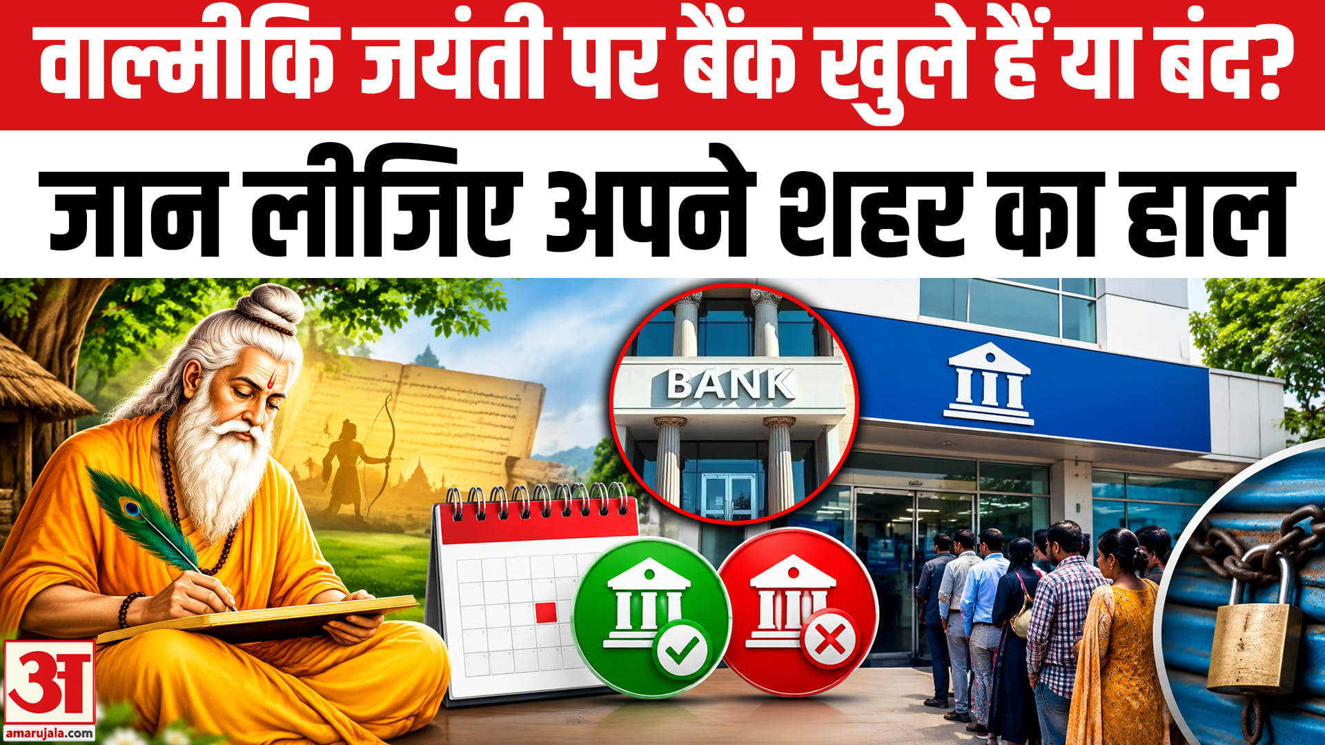 वाल्मीकि जयंती पर बैंक खुले हैं या बंद? जान लीजिए अपने शहर का हाल