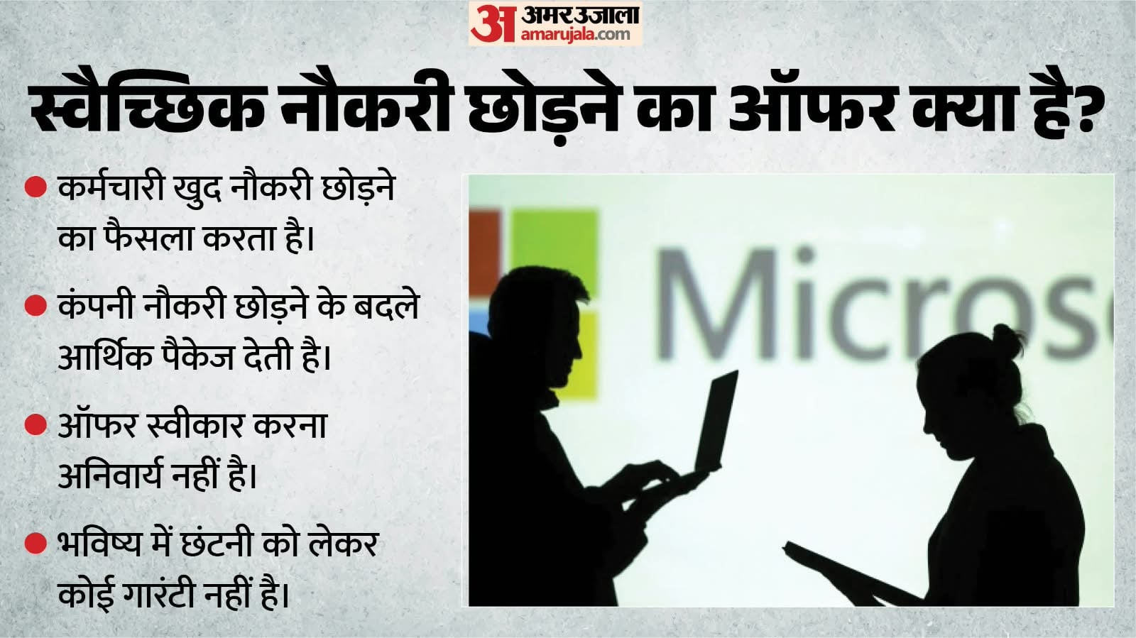 स्वैच्छिक नौकरी छोड़ने का ऑफर